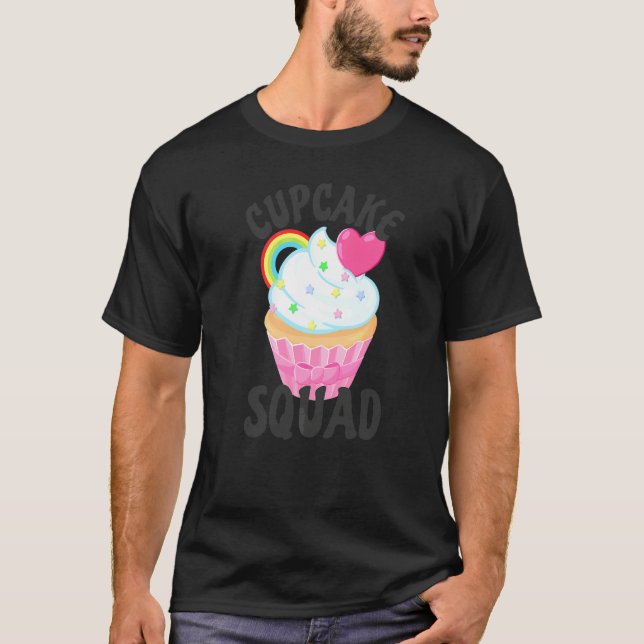 T-shirt Équipe Cupcake Rétro (Devant)