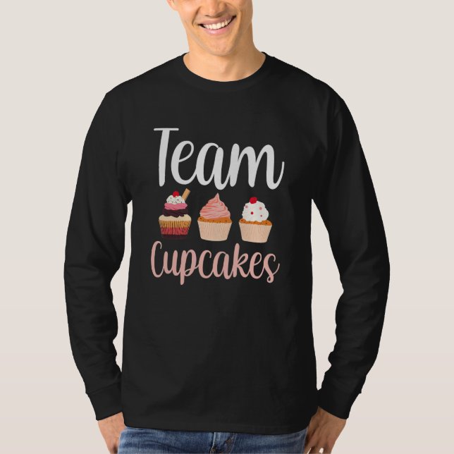 T-shirt Équipe Cupcakes Mignon Manger Cupcake   (Devant)
