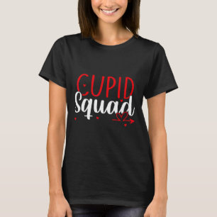 T-shirt Équipe Cupidon Cœurs Saint-Valentin Cupidons Coupl