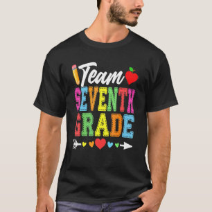T-shirt Équipe Cute Enseignants De Septième Année Étudiant