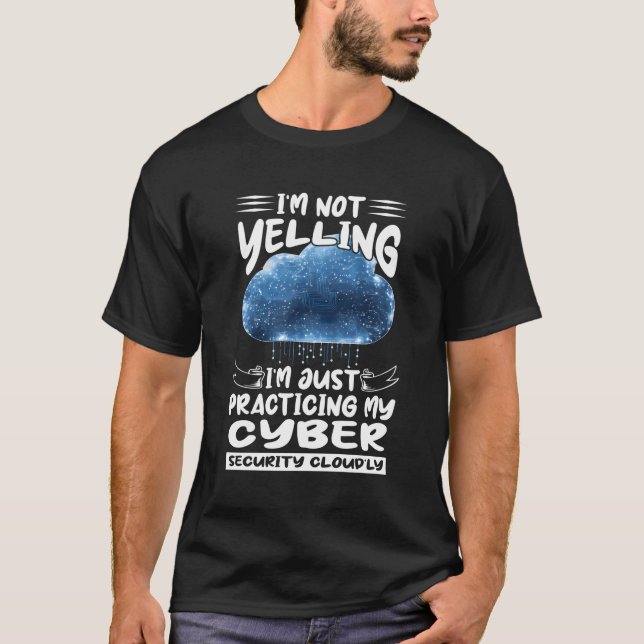 T-shirt Équipe Cyber Sécurité Et Techniciens Anti Malware (Devant)