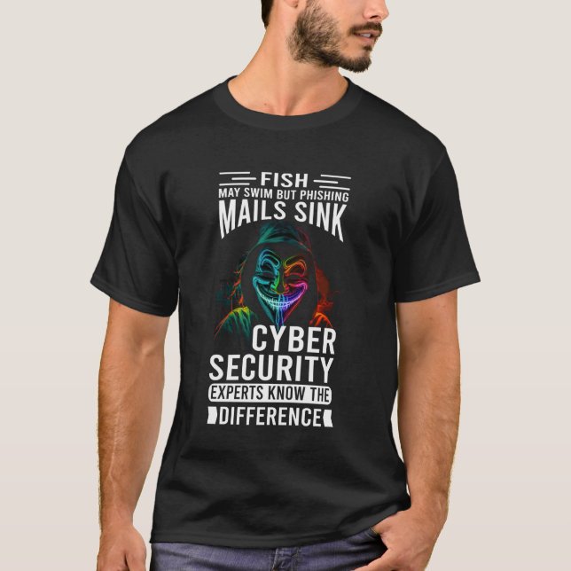 T-shirt Équipe Cyber Sécurité et Techniciens Anti Malware (Devant)