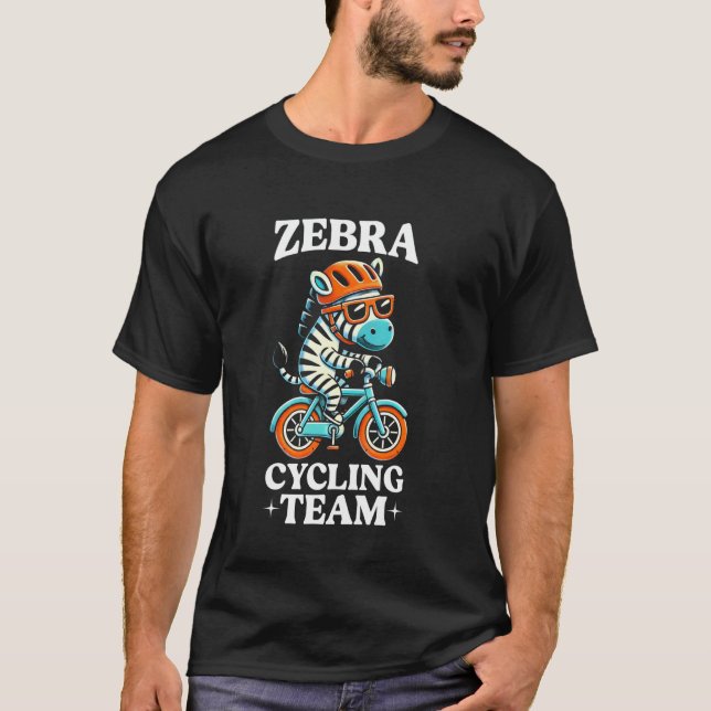 T-shirt Équipe cycliste Zebra (Devant)