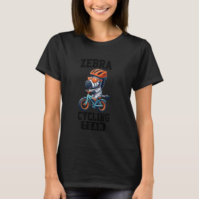 T-shirt Équipe cycliste Zebra (Devant)