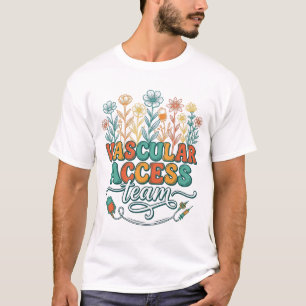 T-shirt Équipe d'accès vasculaire Floral Medical Conceptio
