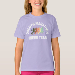 T-shirt équipe d'acclamation du marathon du papa