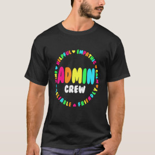 T-shirt Équipe d'administrateurs adjoints de l'école