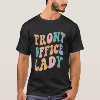T-shirt Équipe d'administration rétro retour à l'école dam