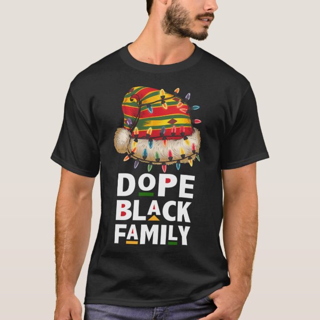 T-shirt Équipe d'Afrique de la famille noire de l'Afrique  (Devant)
