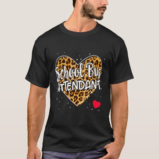 T-shirt Équipe d'agents d'autobus scolaire qui effectue de (Devant)