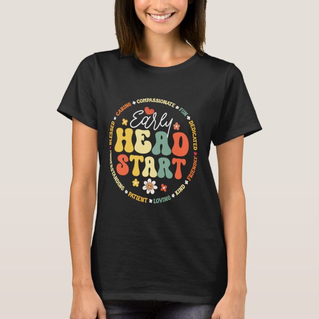 T-shirt Équipe d'aide préscolaire Homeschool Professeur ve (Devant)