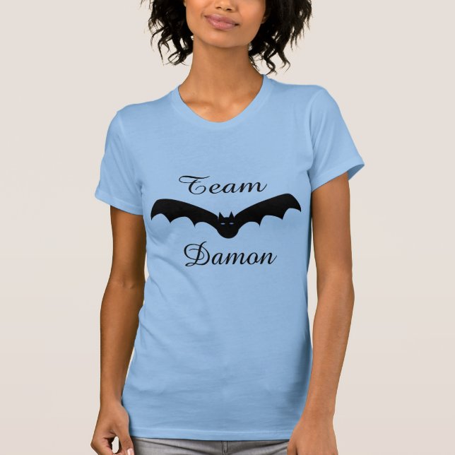 T-shirt Équipe Damon, Chemise Chauve-souris Vampire (Devant)