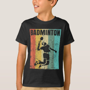 T-shirt Équipe d'amour de badminton Joueur Entraîneur