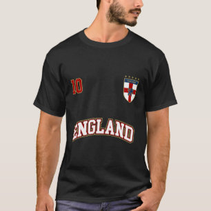 T-shirt Équipe d'Angleterre de football numéro 10 English 