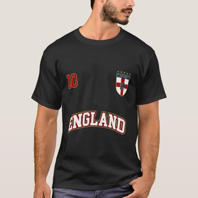 T-shirt Équipe d'Angleterre de football numéro 10 English  (Devant)