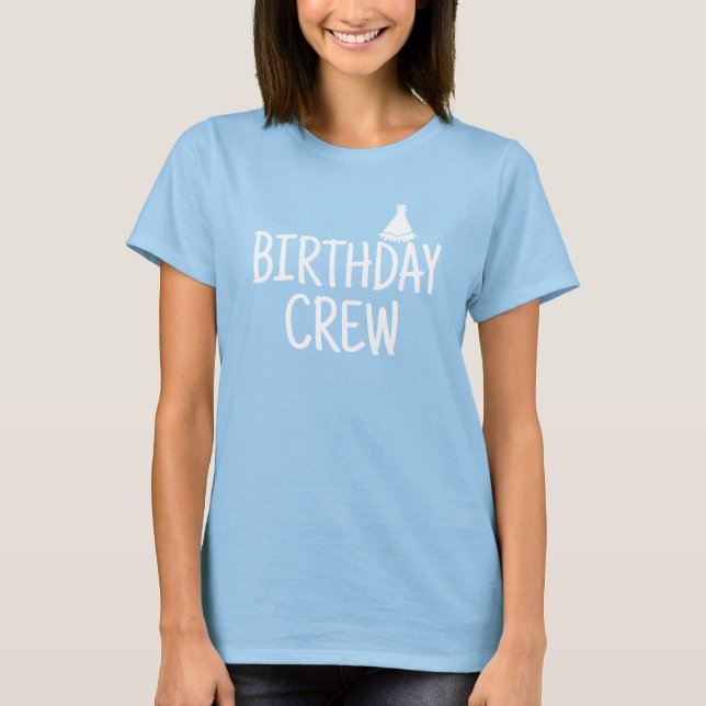 T-shirt Équipe d'anniversaire (Devant)