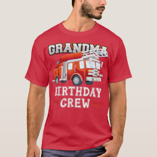T-shirt Équipe d'anniversaire de grand-mère Camion de pomp