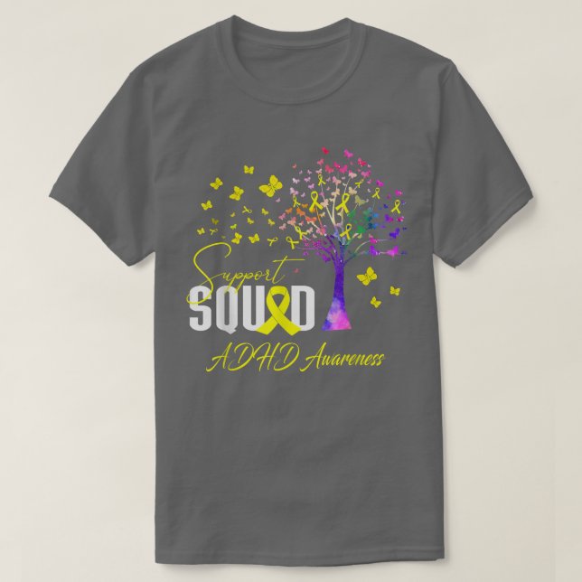 T-shirt Équipe D'Appui À La Sensibilisation À L'Adhdd (Design devant)