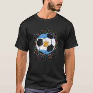 T-shirt Équipe d'Argentine de football drapeau national Je