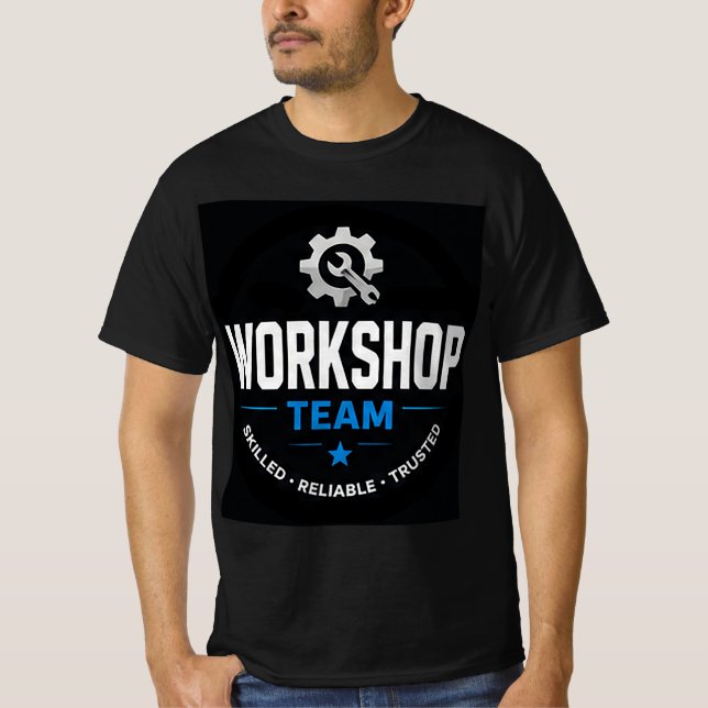 T-shirt ⚙️ Équipe d'atelier Garage Moderne ⚙️ (Devant)