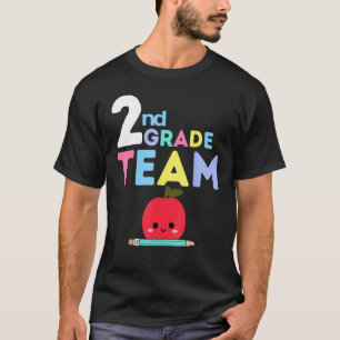T-shirt Équipe de 2e année Rentrée scolaire Enseignant Él