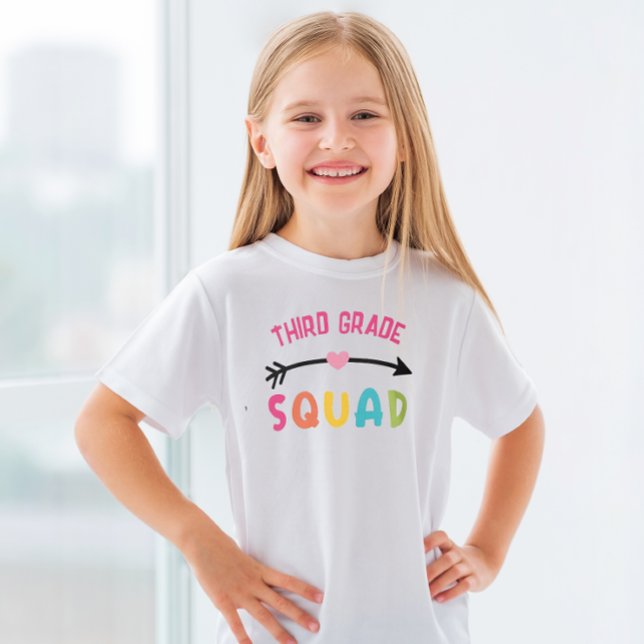 T-shirt Équipe de 3e année (Start the school year out right with a fun 3rd Grade Squad tshirt.)