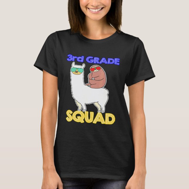 T-shirt Équipe de 3e année Enseignant d'école primaire Amo (Devant)