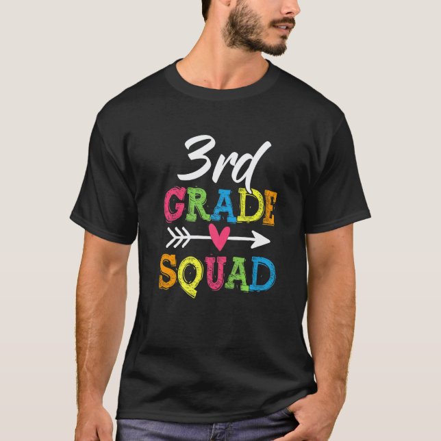 T-shirt Équipe de 3e année Retour à l'école Enseignant de  (Devant)
