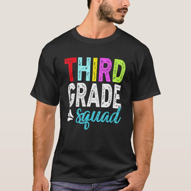 T-shirt Équipe de 3e année Tee Enseignant de 3e année (Devant)