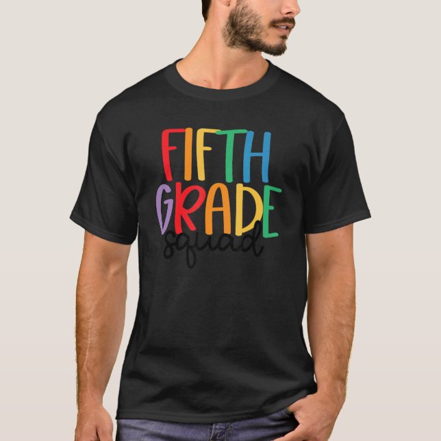 T-shirt Équipe de 5e année Enseignant de 5e année 5e année (Devant)