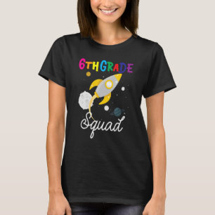 T-shirt Équipe de 6e année 6e année Rocket Retour à Sc