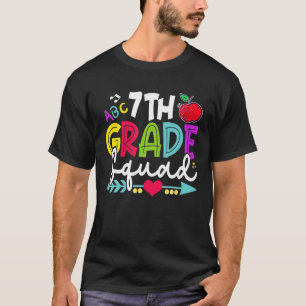 T-shirt Équipe De 7E Année Heureux Premier Jour D'École