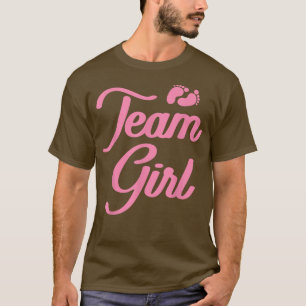 T-shirt Équipe de Baby shower de révélation de genre Fille