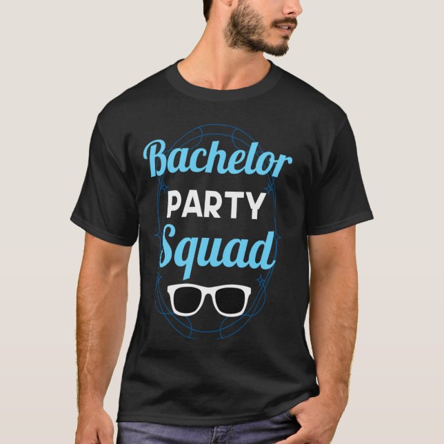 T-shirt Équipe de Bachelor Party de l'épouse mariée (Devant)