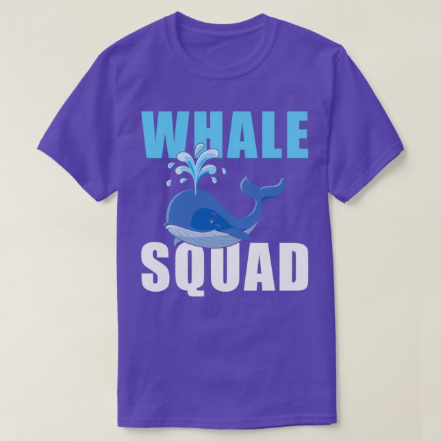 T-shirt Équipe de baleines 1 (Design devant)