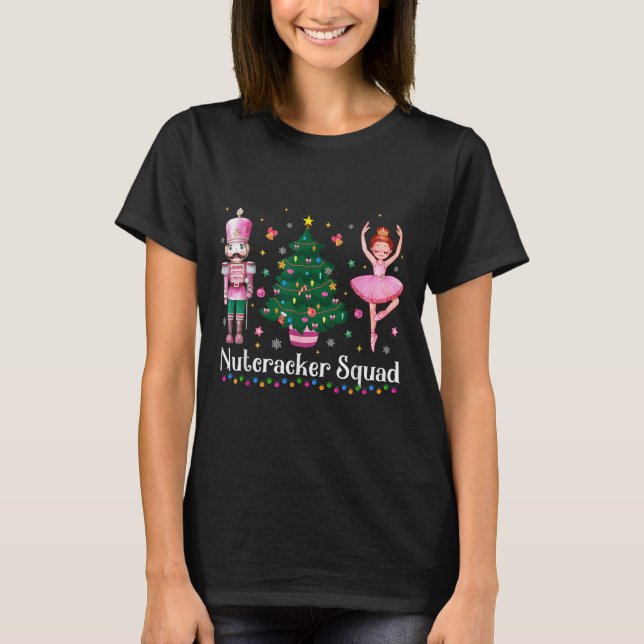 T-shirt Équipe de ballet de danse de Noël Casse-Noisette F (Devant)