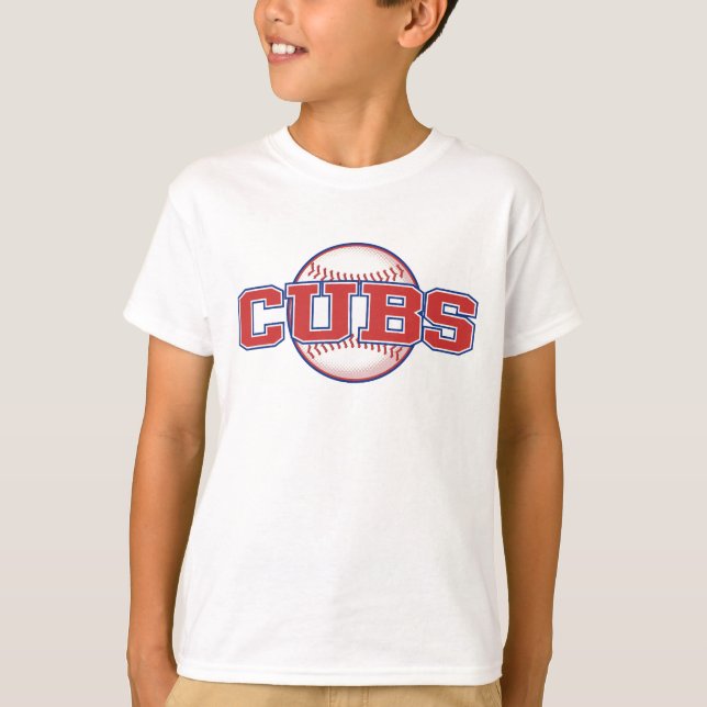 T-shirt Équipe de baseball Chicago Cub (Devant)