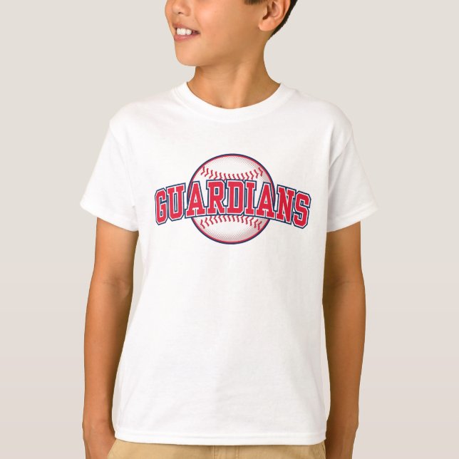 T-shirt Équipe de baseball Cleveland Guardian (Devant)