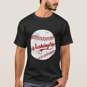 T-shirt Équipe De Baseball De Washington Dc Love Baseball