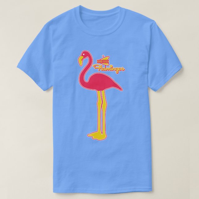 T-shirt Équipe de baseball des Flamants roses de Miami Bea (Design devant)
