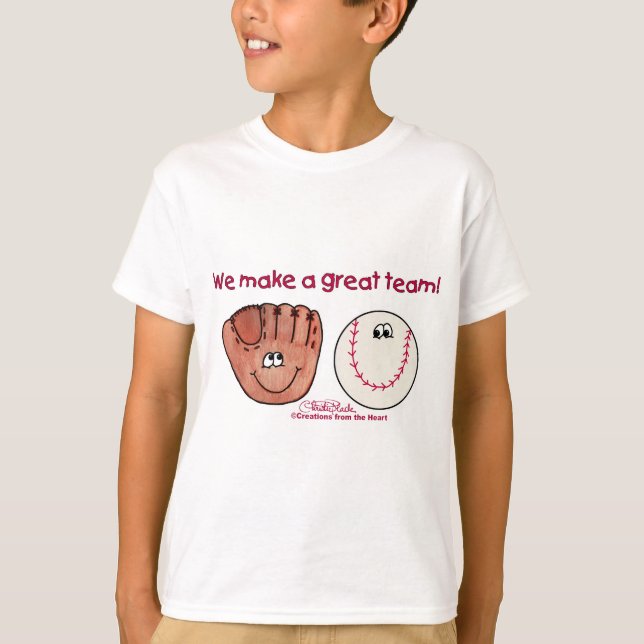 T-shirt Équipe de baseball et de baseball (Devant)