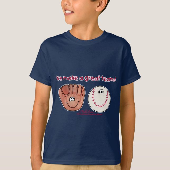 T-shirt Équipe de baseball et de baseball (Devant)