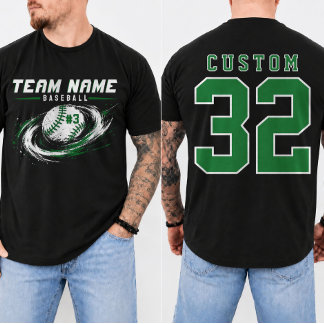T-shirt Équipe de baseball personnalisée pour le jour de m