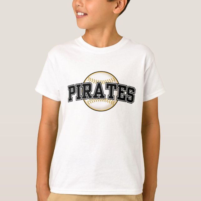 T-shirt Équipe De Baseball Pittsburgh Pirate (Devant)