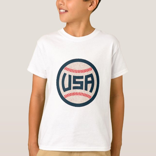 T-shirt Équipe de baseball USA (Devant)