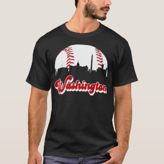T-shirt Équipe de baseball Washington DC, Love Baseball