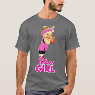 T-shirt Équipe de basket-ball Baby shower de filles Parcou