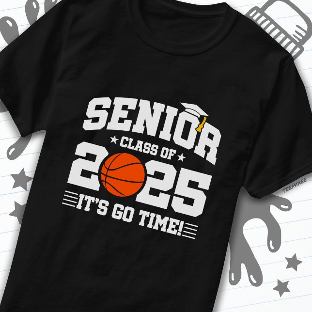 T-shirt Équipe de basket-ball Classe 2025 Graduation Senio (Créateur téléchargé)