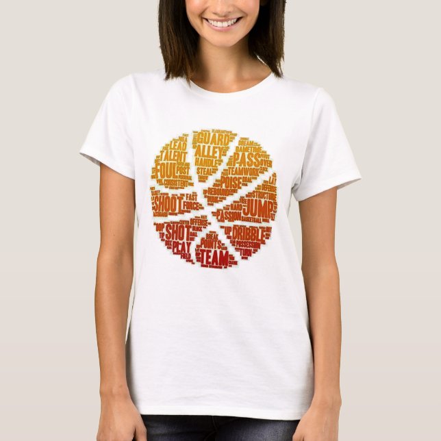 T-shirt Équipe de basket-ball féminin de la Personnaliser  (Devant)