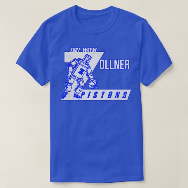 T-shirt Équipe de basketball de Fort Wayne Zollner Pistons (Design devant)